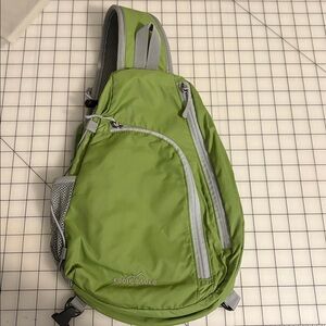 Eddie Bauer Lime Green Sling Backpack